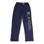 Girls Lacrosse Fleece Sweatpants - #LAXGIRL