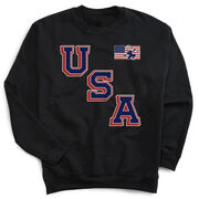 Hockey Crewneck Sweatshirt - Hockey USA Gold