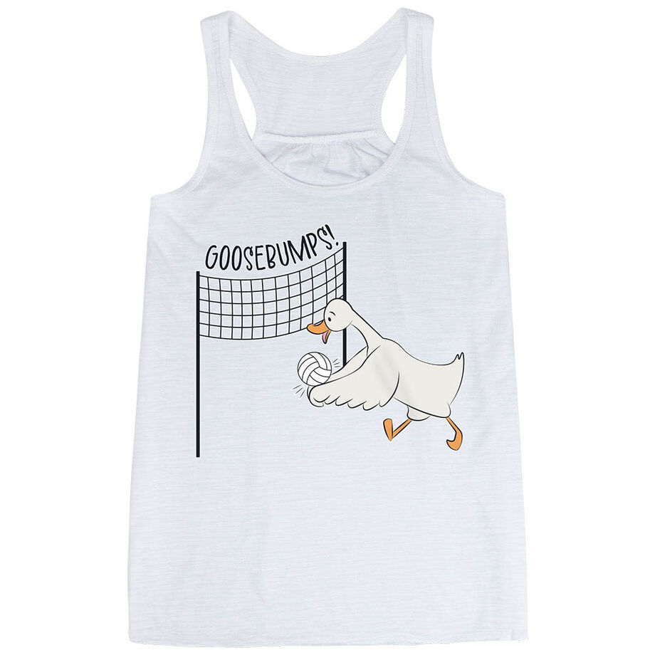 Volleyball Flowy Racerback Tank Top - Goosebumps
