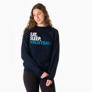 Volleyball Crewneck Sweatshirt - Eat Sleep Volleyball (Bold)