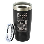 Cheerleading 20 oz. Double Insulated Tumbler - Cheer Words