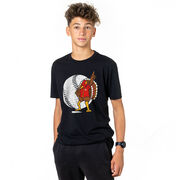 Baseball Short Sleeve T-Shirt - No Fowl Balls