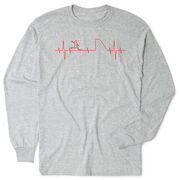 Soccer Tshirt Long Sleeve - Soccer Heartbeat