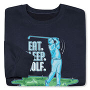 Golf Crewneck Sweatshirt - Eat. Sleep. Golf