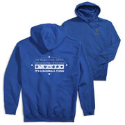 Baseball Hooded Sweatshirt - 24-7 Baseball (Back Design)