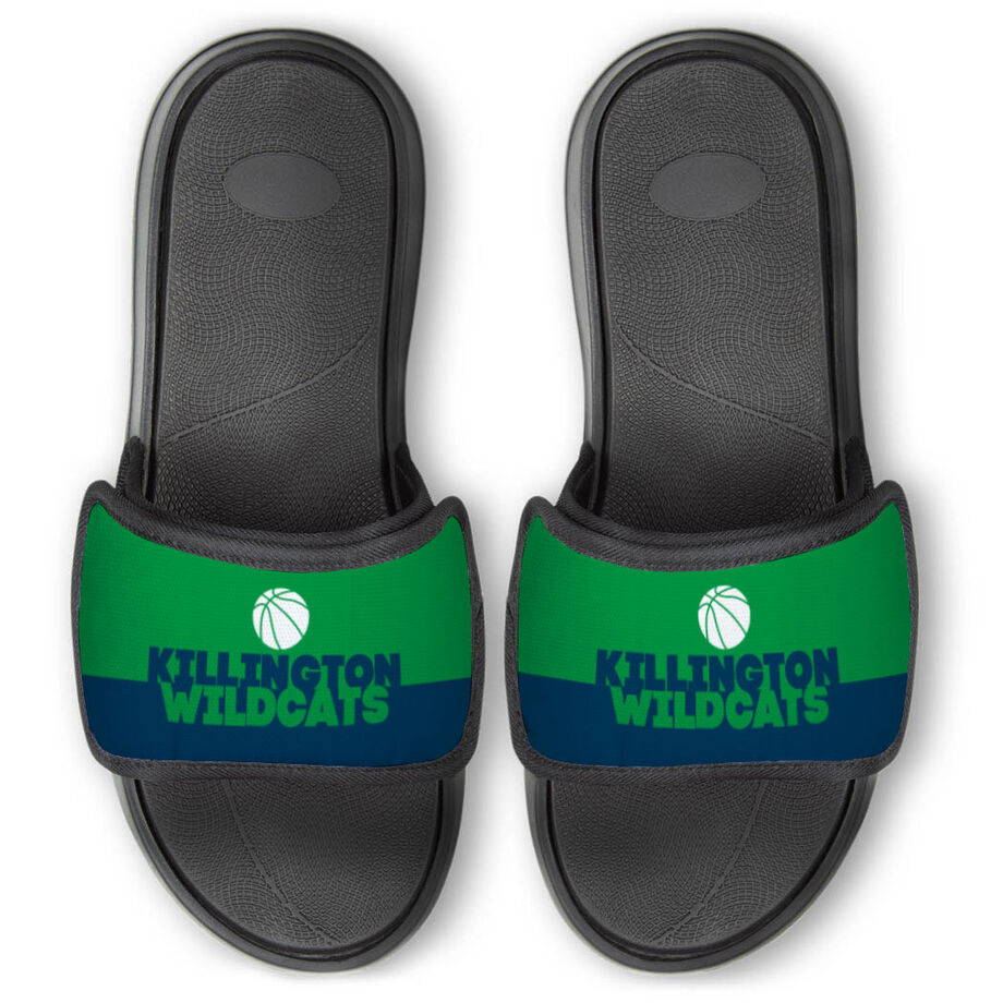 Basketball Repwell&reg; Slide Sandals - Team Name Colorblock