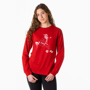 Soccer Tshirt Long Sleeve - Santa Player