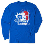 Hockey Tshirt Long Sleeve - Lace 'Em Up And Light The Lamp