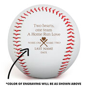 Engraved Baseball - Wedding Guest Gift