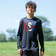 Soccer Long Sleeve Performance Tee - USA Patriotic