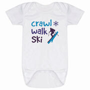 Skiing Baby One-Piece - Crawl Walk Ski