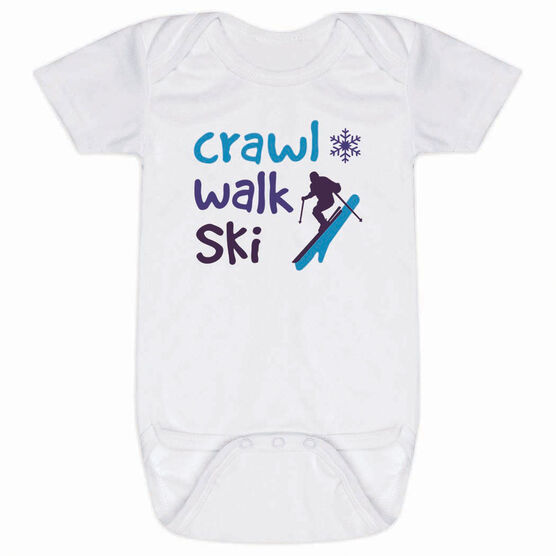 Skiing Baby One-Piece - Crawl Walk Ski