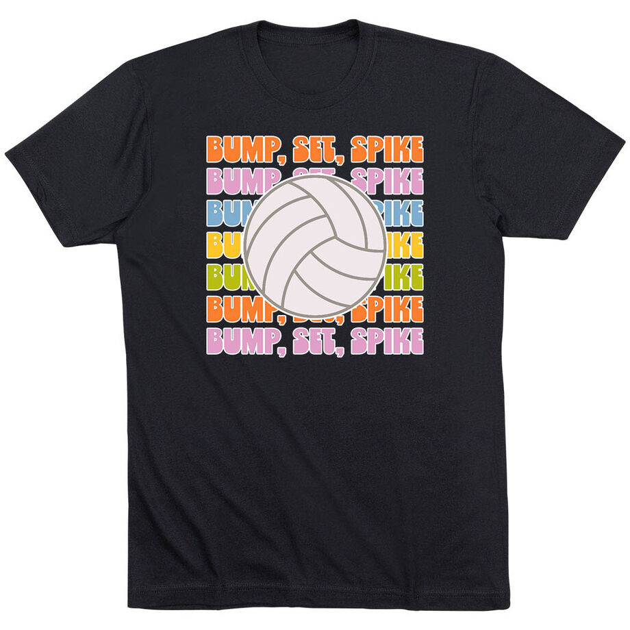 Volleyball Short Sleeve T-Shirt - Bump, Set, Spike