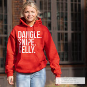 Hockey Hooded Sweatshirt - Dangle Snipe Celly Words