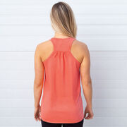 Volleyball Flowy Racerback Tank Top - Eat Sleep Volleyball (Bold)