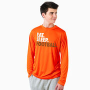 Football Long Sleeve Performance Tee - Eat. Sleep. Football.