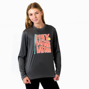 Softball Long Sleeve Performance Tee - Hey Batter Batter