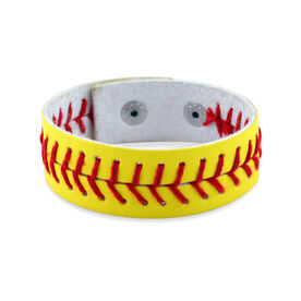 Authentic Softball Leather Bracelet - SS