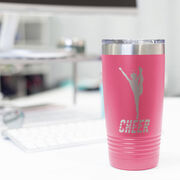 Cheerleading 20 oz. Double Insulated Tumbler - Cheer Silhouette