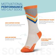Socrates&reg; Mid-Calf Performance Socks - Follow Your Inner Compass