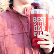 Soccer 20 oz. Double Insulated Tumbler - Best Dad Ever