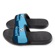 Soccer Repwell&reg; Slide Sandals - Team Name Colorblock