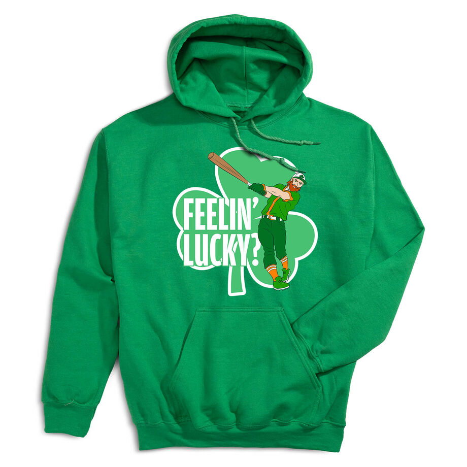 Baseball Hooded Sweatshirt - Feelin' Lucky Baseball