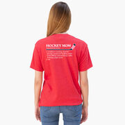 Hockey Short Sleeve T-Shirt - Hockey Mom Definition (Back Design) 