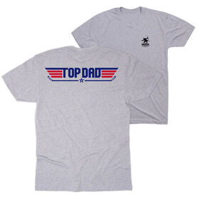 Hockey Short Sleeve T-Shirt - Top Dad Hockey (Back Design)