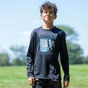Hockey Long Sleeve Performance Tee - Survival of the Fittest