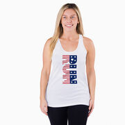 Women's Racerback Performance Tank Top - Patriotic Run