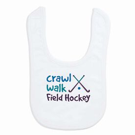 Field Hockey Baby Bib - Crawl Walk Field Hockey