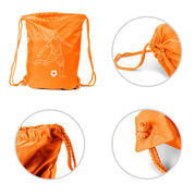 Soccer Drawstring Backpack - Soccer Guy Player Sketch