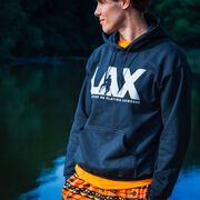 Guys Lacrosse Hooded Sweatshirt - I'd Rather Lax