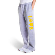 Softball Fleece Sweatpants - Softball Love (Yellow)