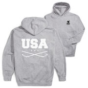 Hockey Hooded Sweatshirt - USA(Back Design)