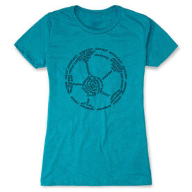 Soccer Women's Everyday Tee - Soccer Words