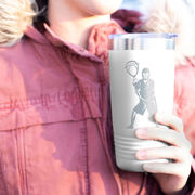 Guys Lacrosse 20 oz. Double Insulated Tumbler - Goalie Silhouette