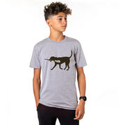 Guys Lacrosse Short Sleeve T-Shirt - Max The Lax Dog