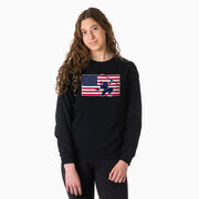 Hockey Tshirt Long Sleeve - Patriotic Hockey