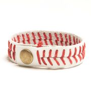 Authentic Baseball Leather Bracelet