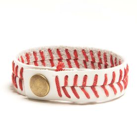 Authentic Baseball Leather Bracelet