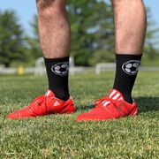 Soccer Woven Mid-Calf Socks - Soccer Ball