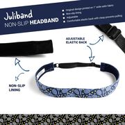 Tennis Juliband Non-Slip Headband - Tossed Racquet Navy