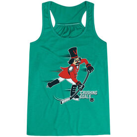 Hockey Flowy Racerback Tank Top - Crushing Goals