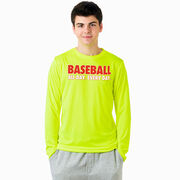 Baseball Long Sleeve Performance Tee - Baseball All Day Everyday