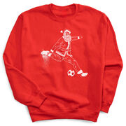 Soccer Crewneck Sweatshirt - Santa Player