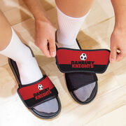 Soccer Repwell&reg; Slide Sandals - Team Name Colorblock