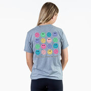 Volleyball Short Sleeve T-Shirt - Volleyball Makes Me Happy (Back Design)