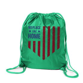 Softball Drawstring Backpack - No Place Like Home